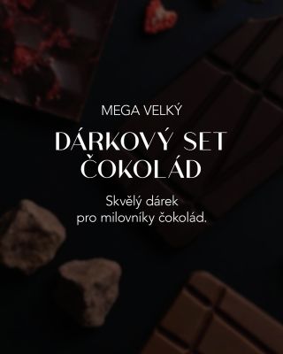 Hledáte dárek, který opravdu potěší milovníky čokolády? 🤩 Náš mega velký set nabízí výběr našich nejlepších kousků – od...